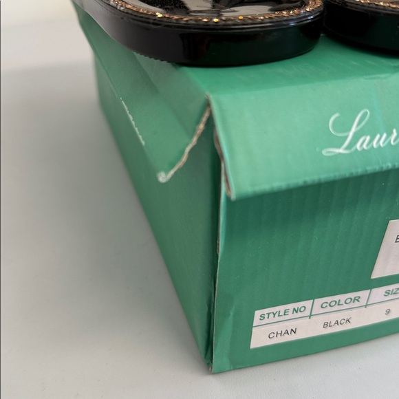 lauren larraine chan Black And Gold sandals womens 9 - Picture 7 of 7